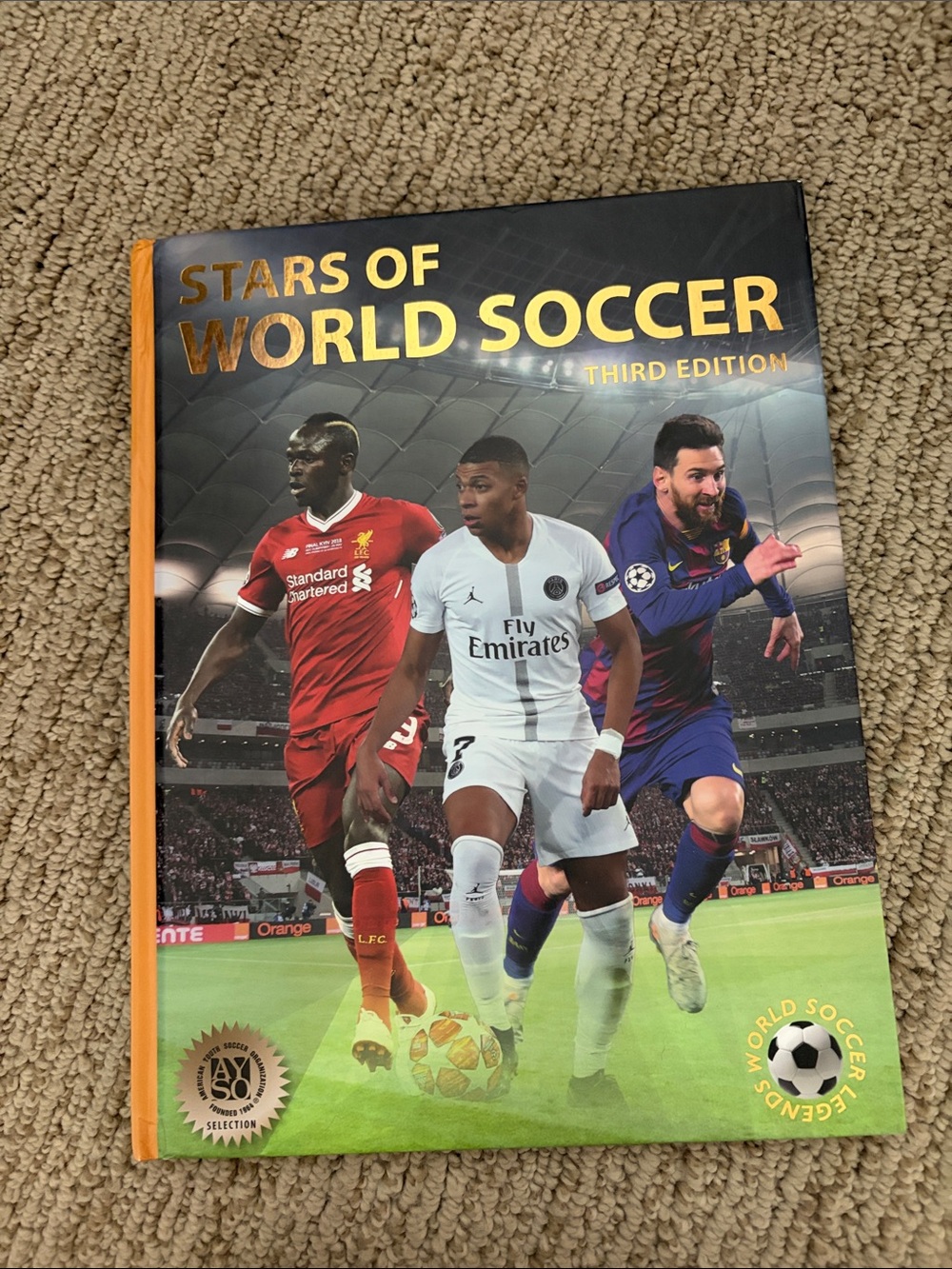 Stars of World Soccer Third Edition Hardcover - Red, White, Blue